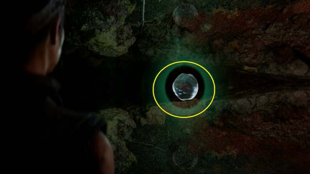 Encontrar la bola dos en la prueba dos de bola oculta usando la segunda gota de agua en Senua's Saga: Hellblade 2