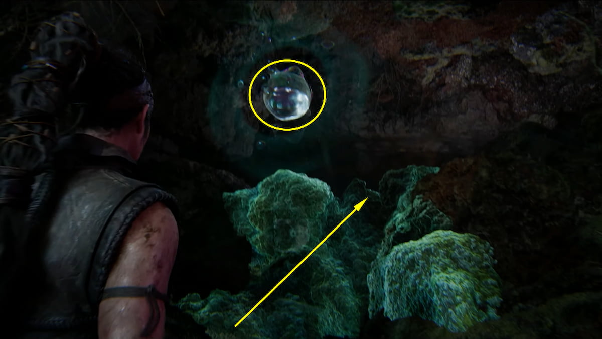 Prueba dos de la bola Huldofolk encontrando la bola dos en Senua's Saga: Hellblade 2