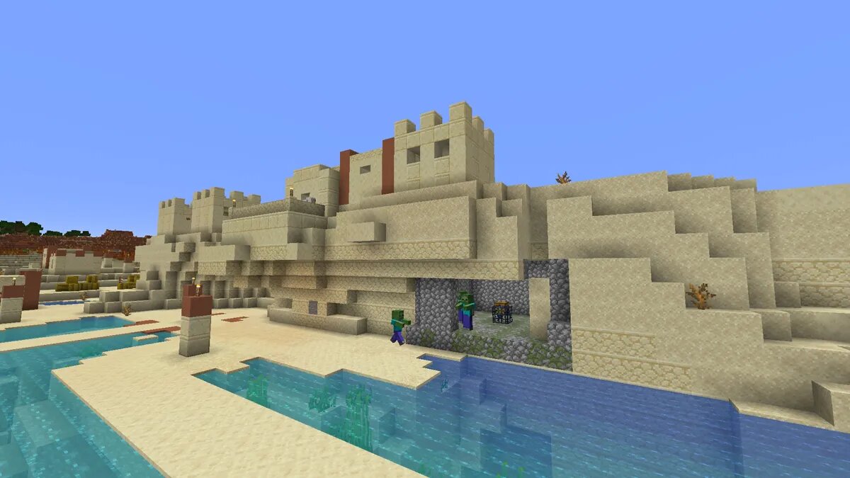 Mazmorra y pueblo expuestos en Minecraft