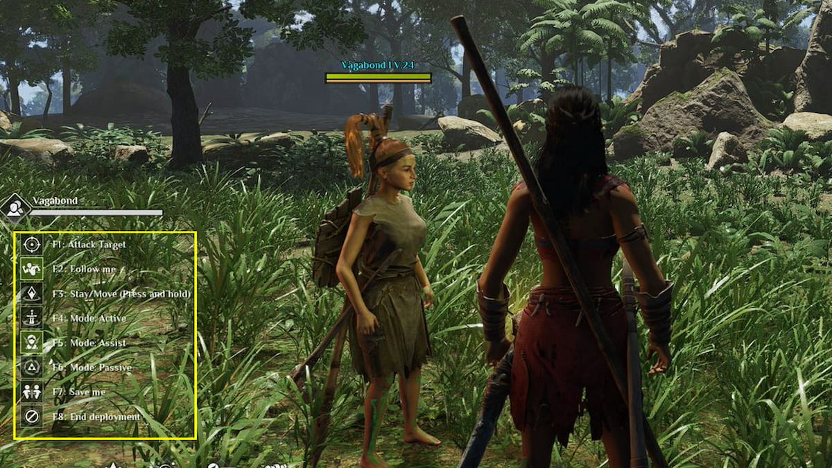 Acciones de despliegue de los miembros de la tribu Soulmask 