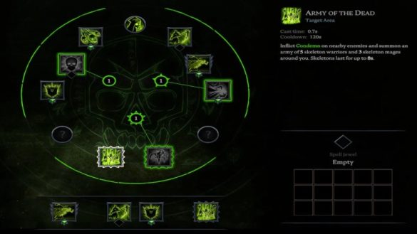 unholy magic spell tree