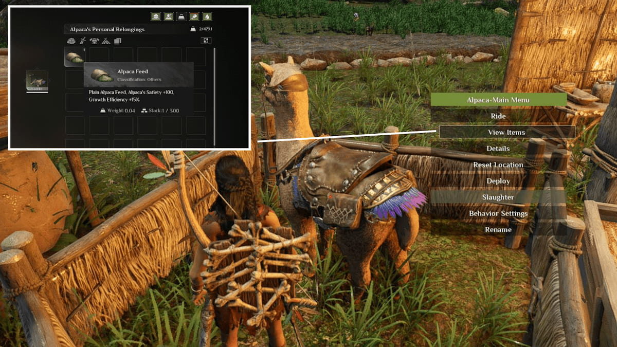 Dar comida a los animales directamente en Soulmask