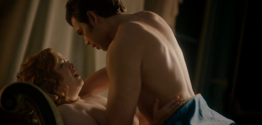 Penélope y Colin Bridgerton escena de sexo en Bridgerton Temporada 3, Episodio 5