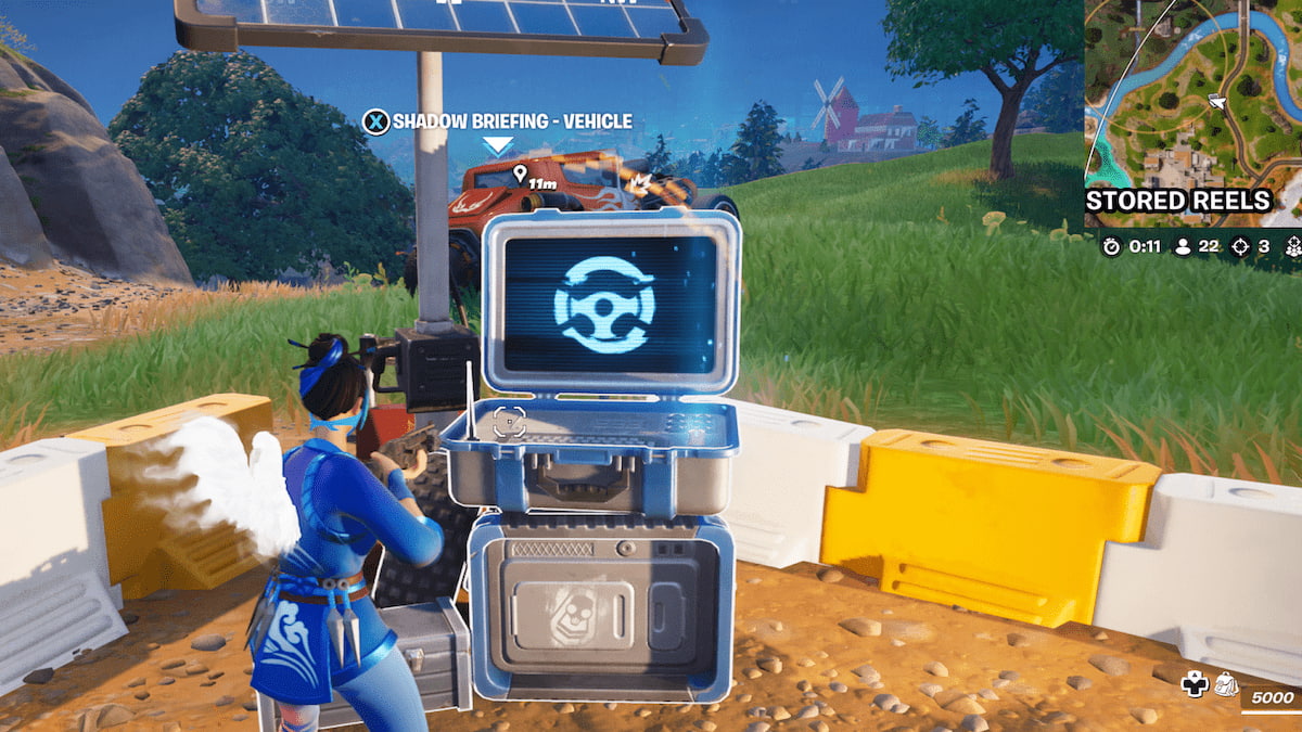 Bolsa de trabajo de Fortnite Shadow Vehicle Briefing
