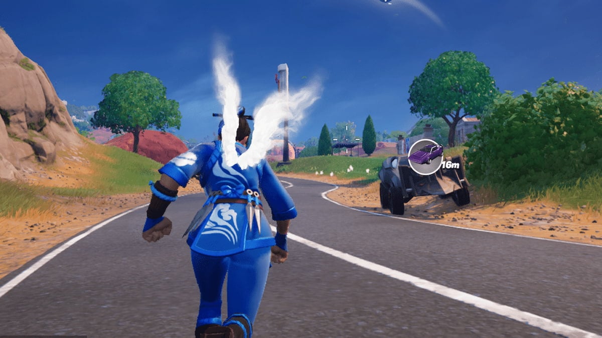 Vehículo de información de sombras de Fortnite Coche roto 
