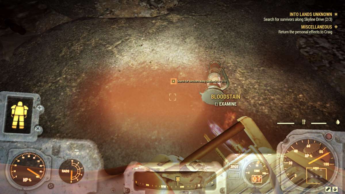 Encontrar la sangre de Rebecca en Fallout 76