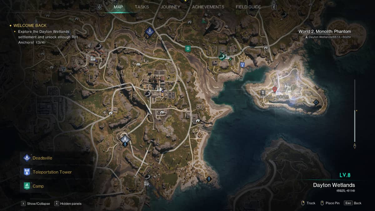 Una vez mapa humano con una marca en una isla.