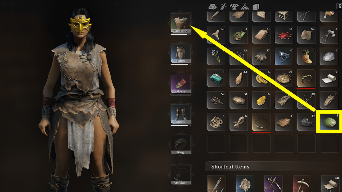 Aplicar modificaciones de armadura a la armadura en Soulmask