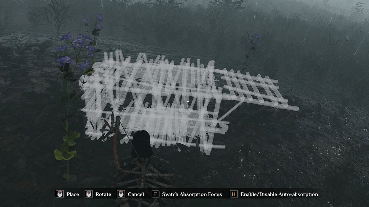 Colocando una trampa mediana para atrapar jaguar en Soulmask