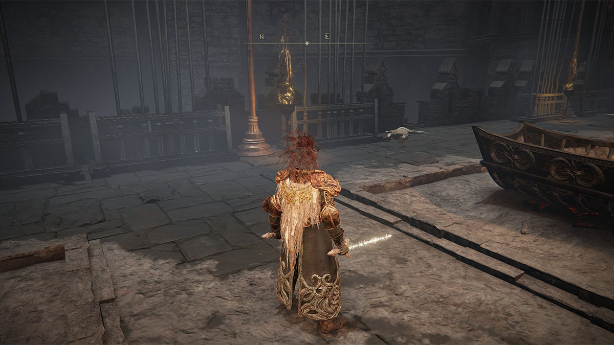 El cadáver en el camino hacia el ataúd oculto de Shadow Keep en Elden Ring Shadow of the Erdtree