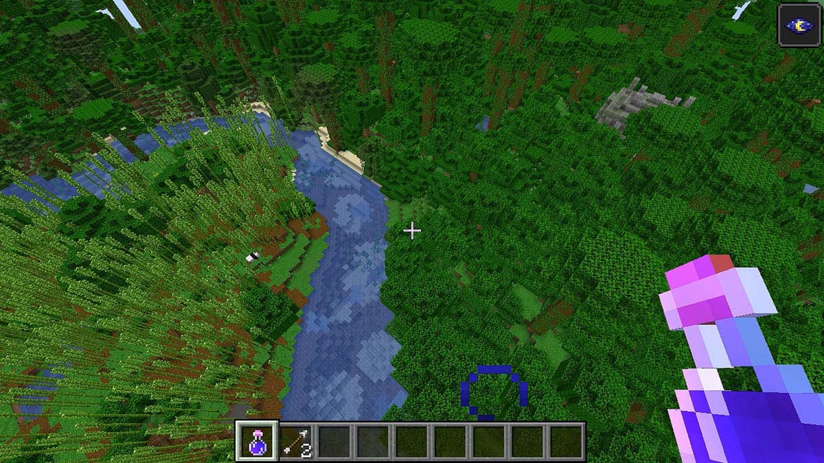 Templo escondido en la jungla en Minecraft