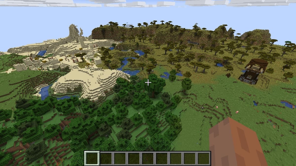 Puesto de avanzada y aldea de saqueadores en Minecraft