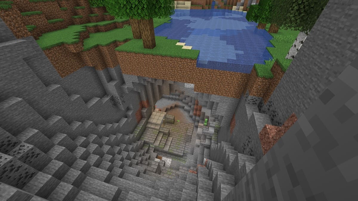 Fortaleza expuesta en Minecraft