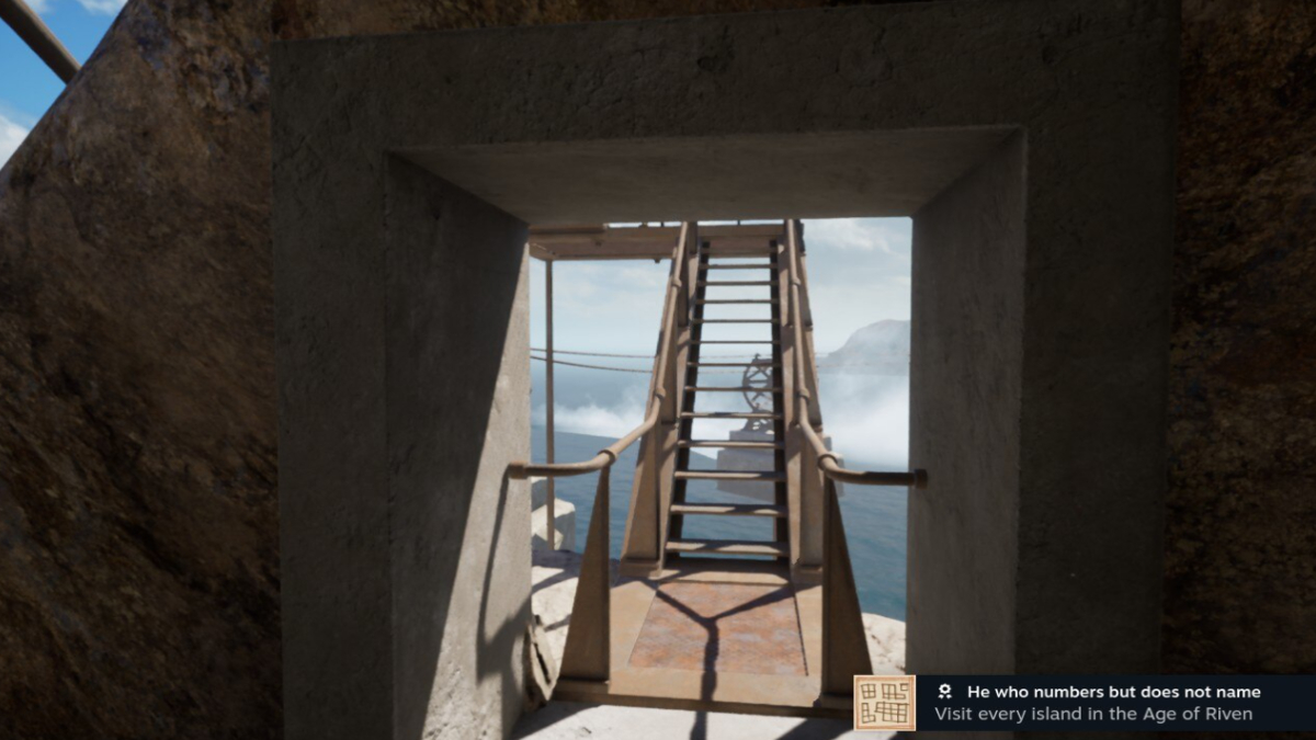 Obtener el logro El que cuenta pero no nombra en Riven.