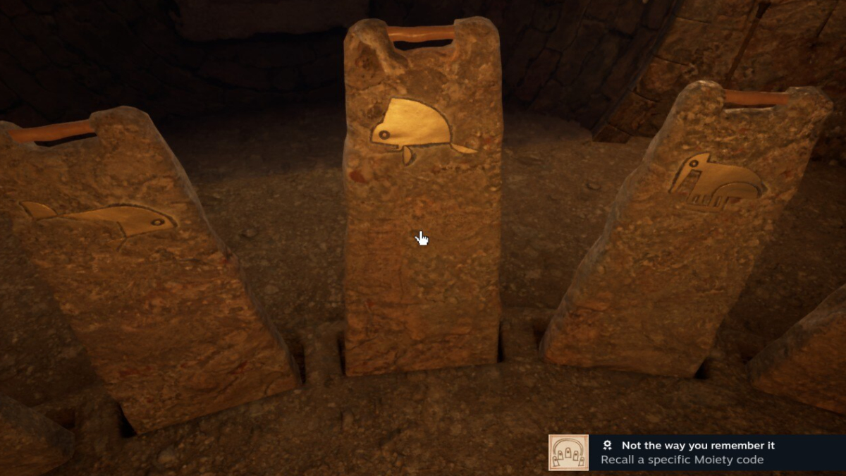 Obteniendo el logro No es como lo recuerdas en Riven.