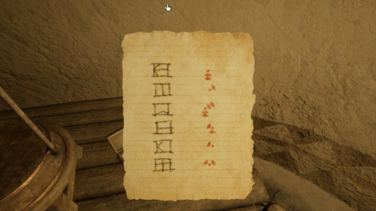 El sistema numérico D'Ni en Riven.