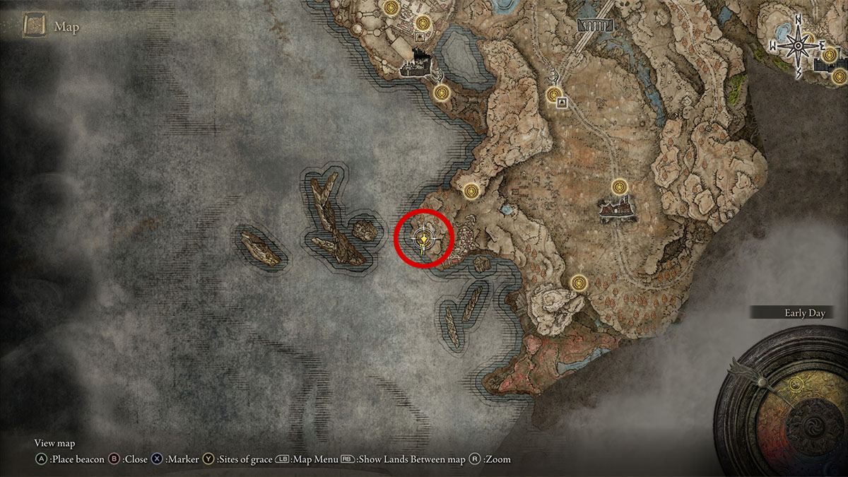 Ubicación del fragmento de Scadutree fantasma de la olla en Elden Ring Shadow of the Erdtree