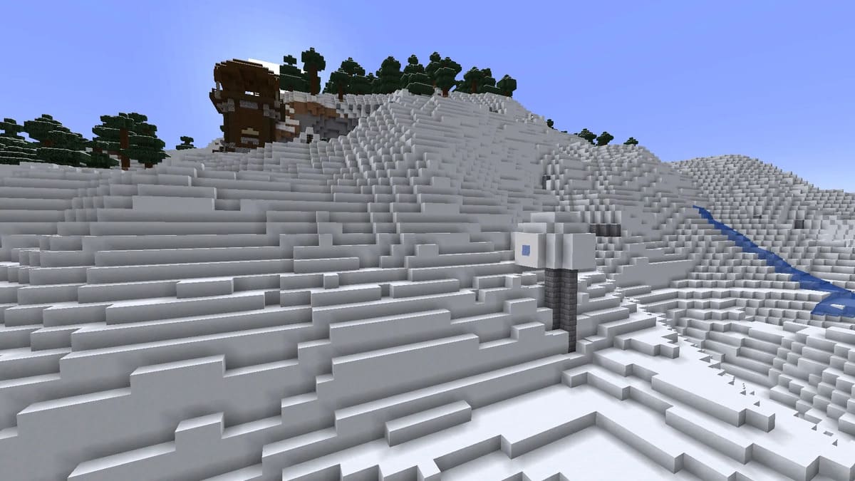 Puesto avanzado de saqueadores e iglú en Minecraft