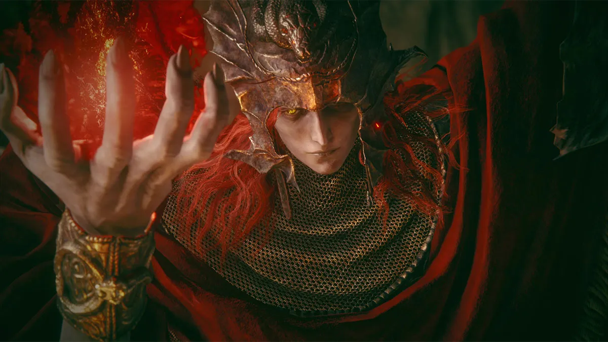 Primer plano de Messmer el Empalador en Shadow of the Erdtree