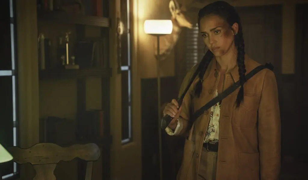   Jessica Alba como Parker en Trigger Warning