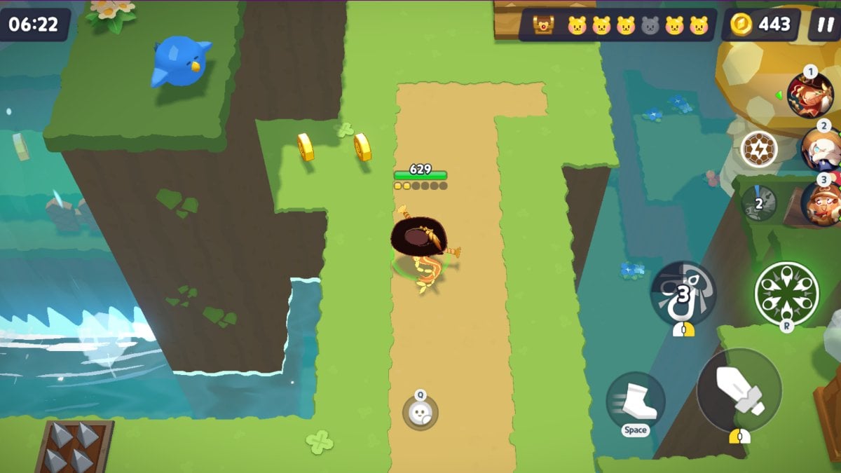 El cofre en el nivel 1-4 de Cookierun: Tower of Adventures