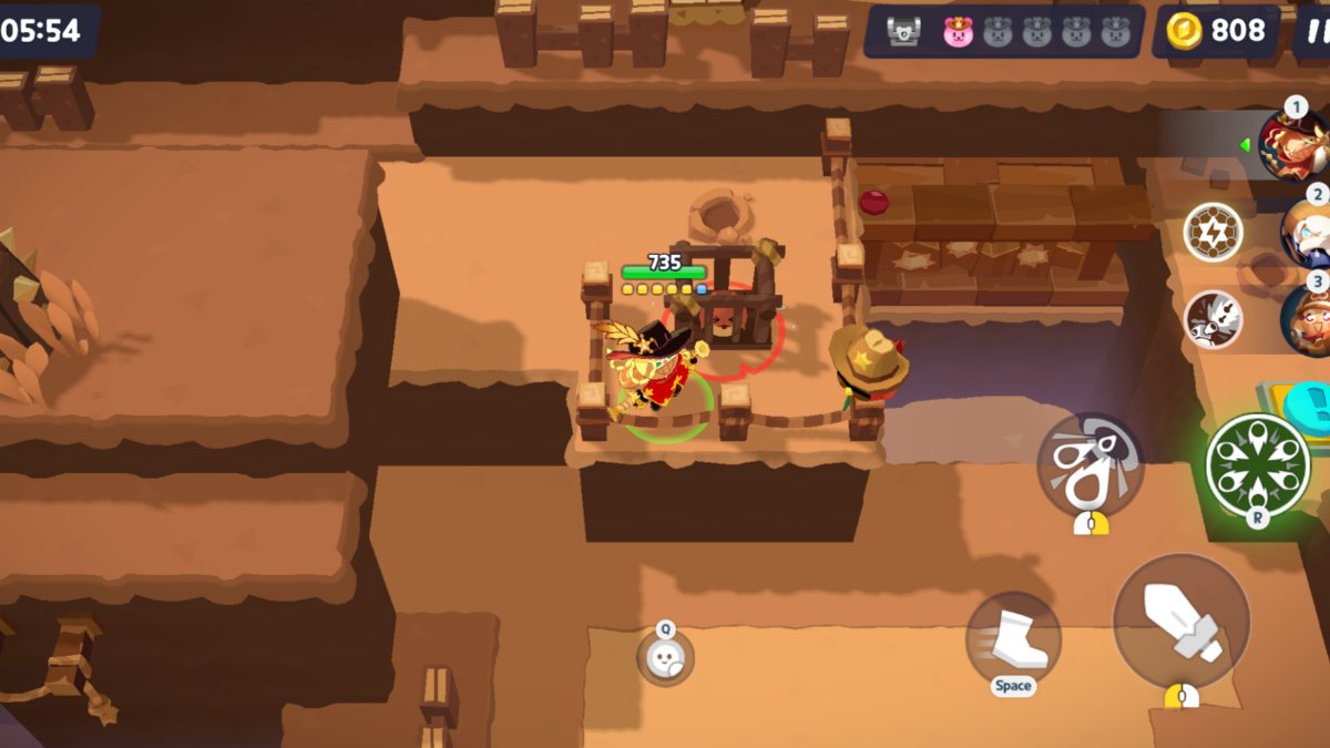 Galleta de centeno de Cookierun Tower of Adventures junto a un hámster de maní