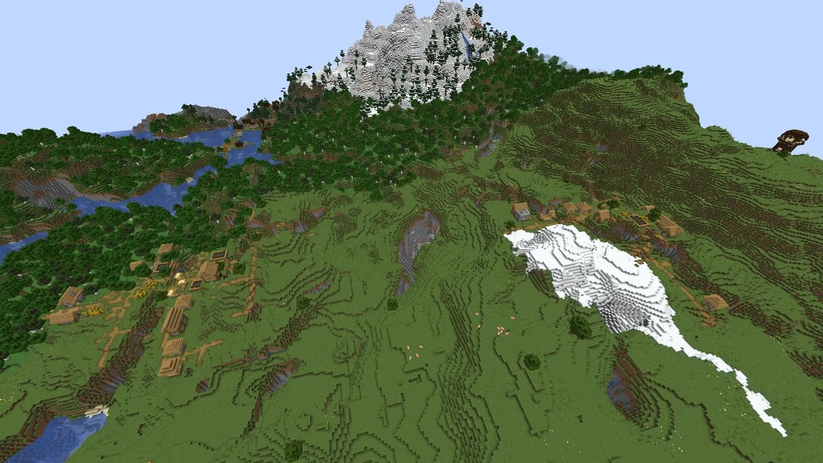 Las 20 mejores semillas de Minecraft 1.18.2 32 Herrero y pueblo en Minecraft