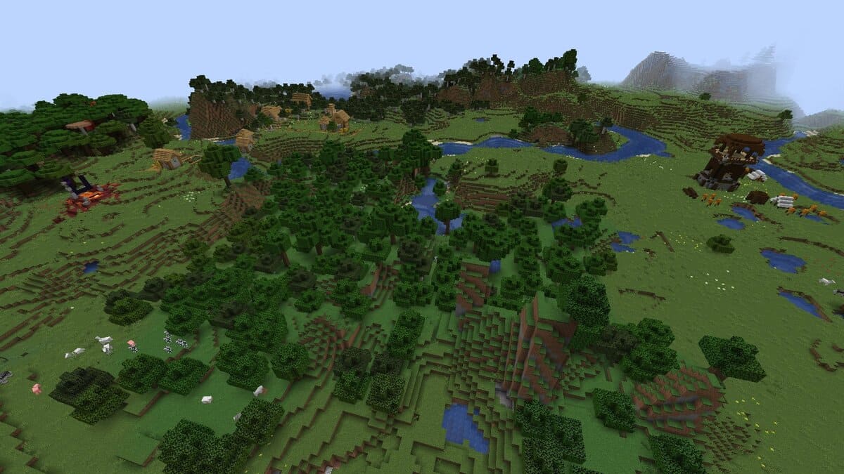 Puesto de avanzada y aldea de saqueadores en Minecraft