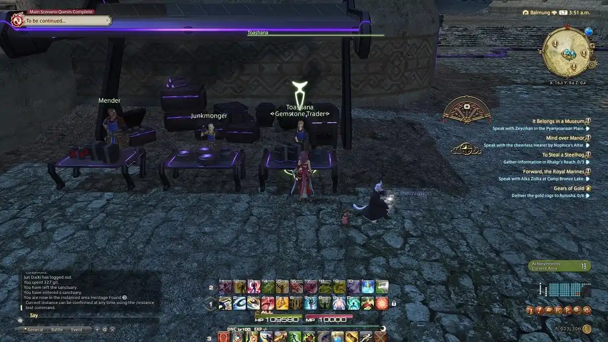 FFXIV Dawntrail Heritage Piedra preciosa encontrada