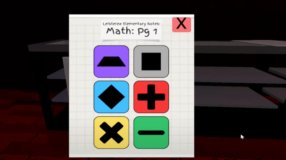 Roblox : Terminal Escape Walkthrough: Chapters 1-4 254 Math page for box puzzle in Terminal Escape room