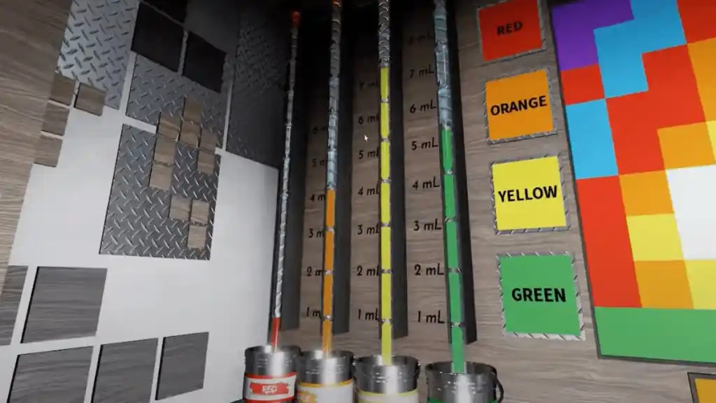 Roblox : Terminal Escape Walkthrough: Chapters 1-4 265 Paint meters in paint puzzle in Terminal Escape Room