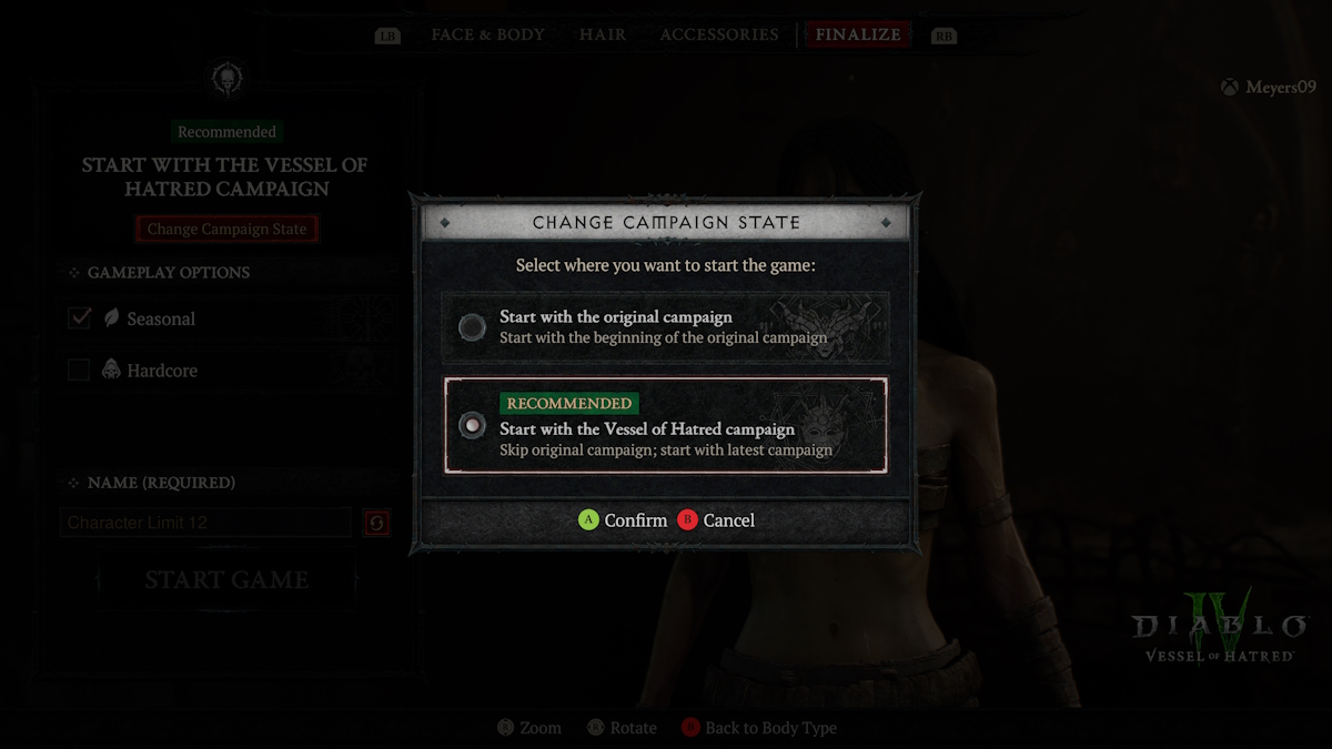 Campaña de salto de Diablo 4 Vessel of Hatred