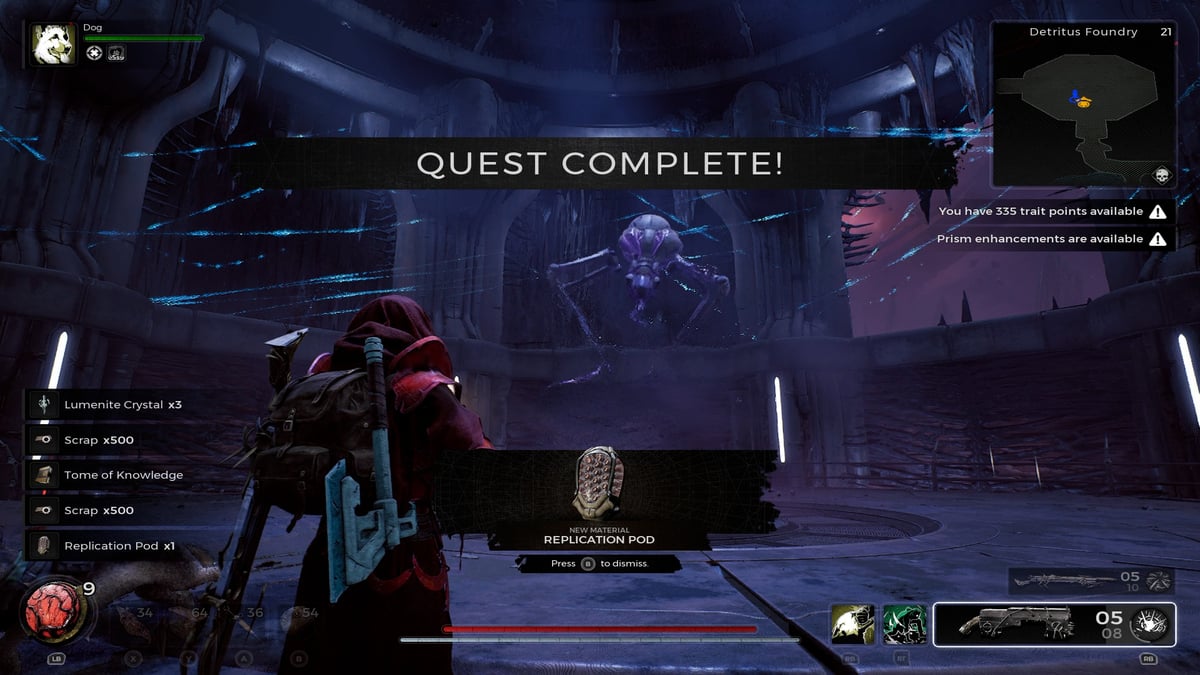 Remanente 2: N'Erudian Reaper Boss derrotado