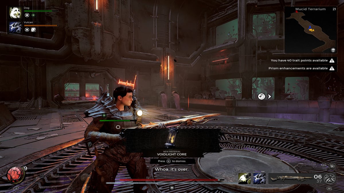 Remnant 2: recompensa central de Voidlight de la pelea entre Amalgam Kel'Roth y Amalgam Relis Boss