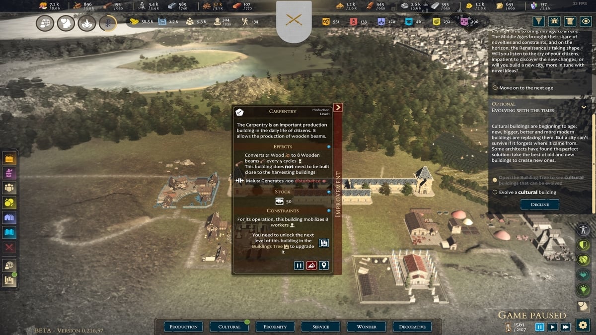 Memoriapolis Carpintería de construcción con vigas de madera.