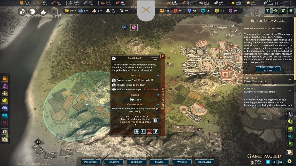 Fincas construidas lejos del centro de la ciudad de Memoriapolis