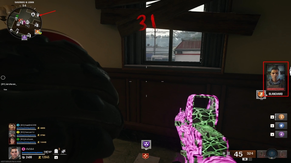 Aparece un icono de radio que indica la disponibilidad de Exfil Black Ops 6 Zombies