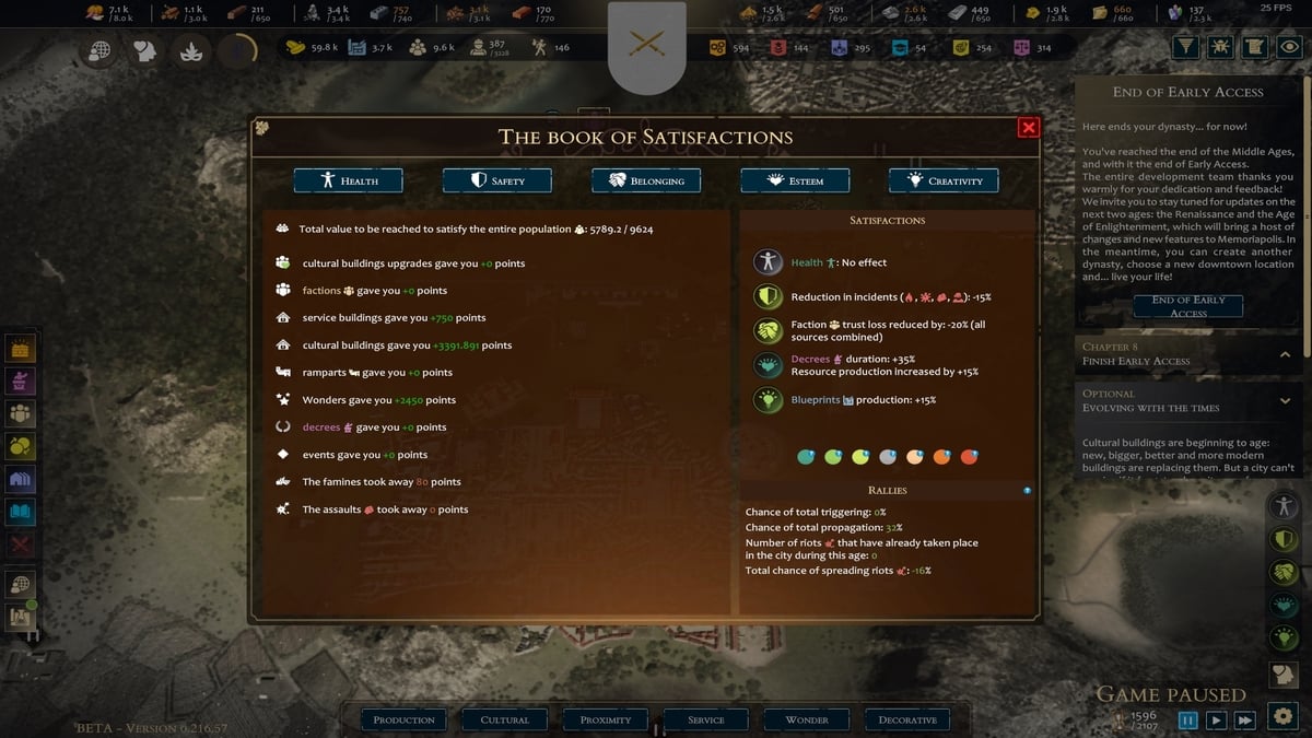 Todas las Estadísticas de Satisfacción Memoriapolis