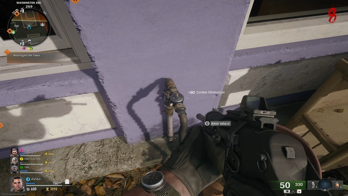 Válvula de agua obtenida