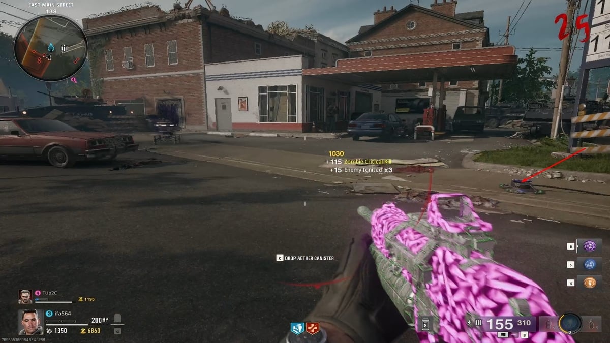 Suelta el primer bote de éter aquí