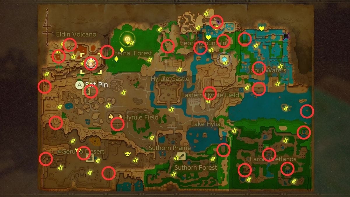 Todas las ubicaciones de sellos