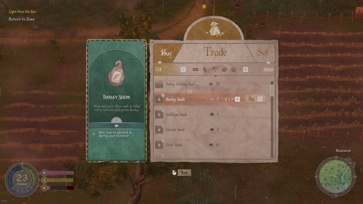 Cómo conseguir semillas de Mirthwood 