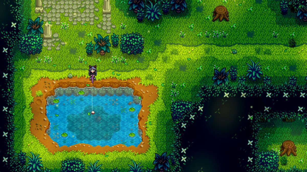 ¿Qué significa 'Tienes algunas ideas nuevas para dormir' en Stardew Valley? 11 Estanque del bosque secreto de Stardew Valley