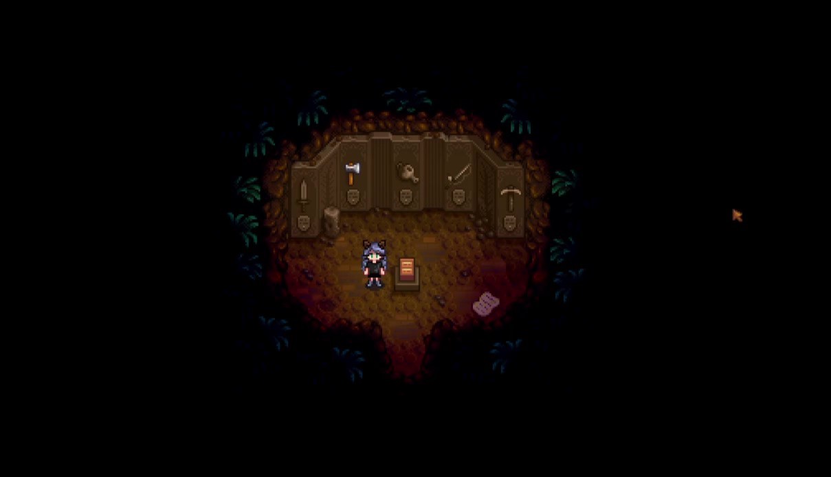 ¿Qué significa 'Tienes algunas ideas nuevas para dormir' en Stardew Valley? 13 Interior de la cueva de maestría