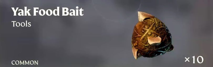 Cebo de comida para yaks