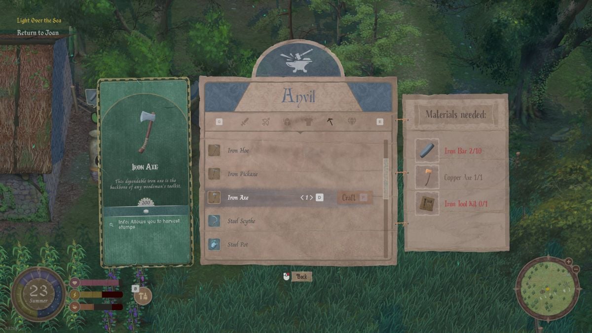 Hacha de hierro Mirthwood