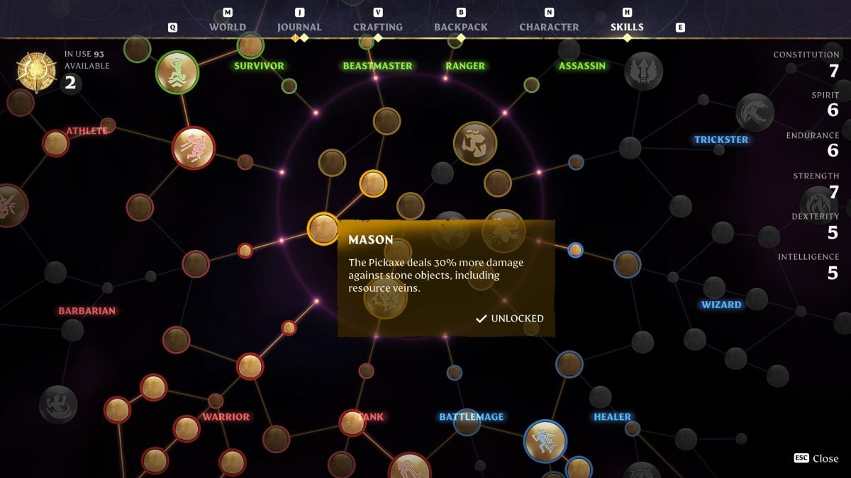 Habilidad de minería envuelta