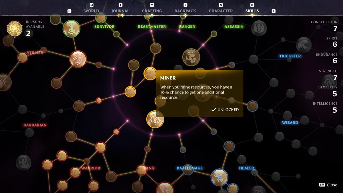 Habilidad de minero envuelto