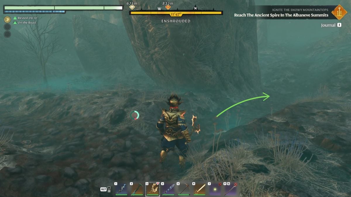 Camino derecho envuelto a través de la Sábana Santa