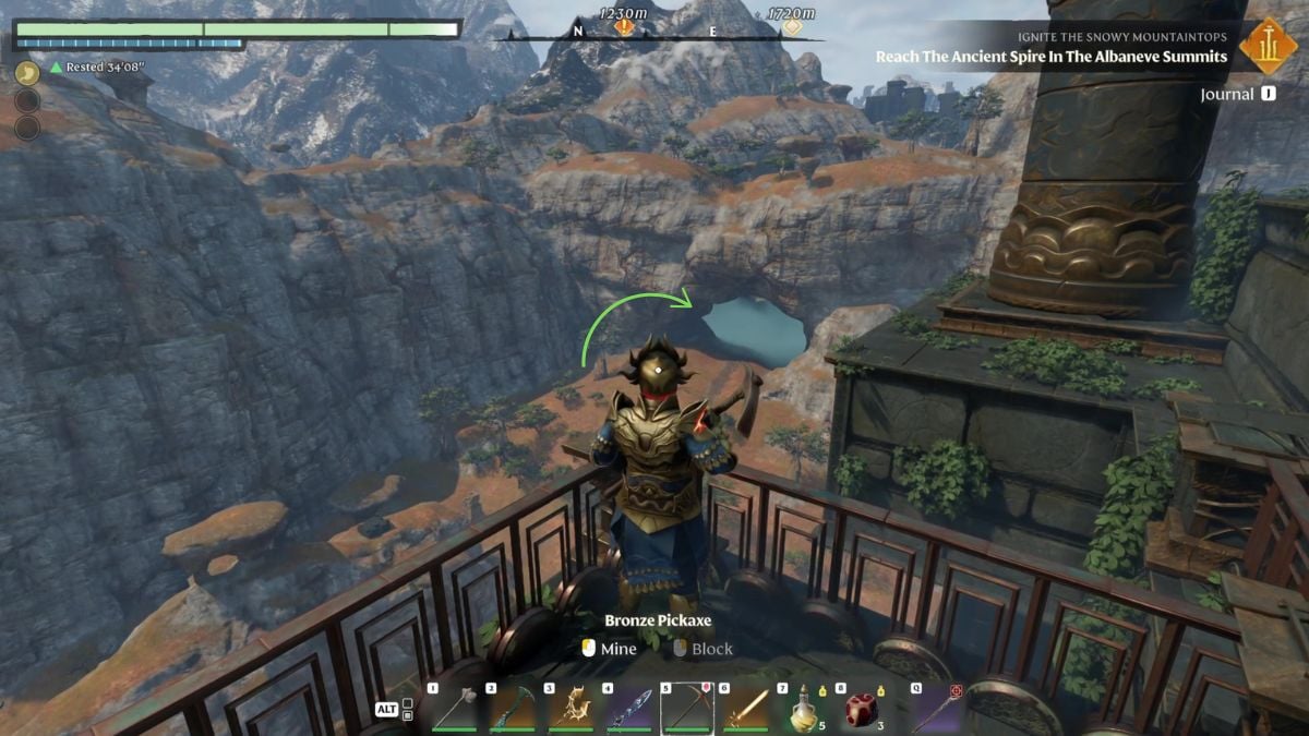 Camino envuelto de las tierras altas nómadas